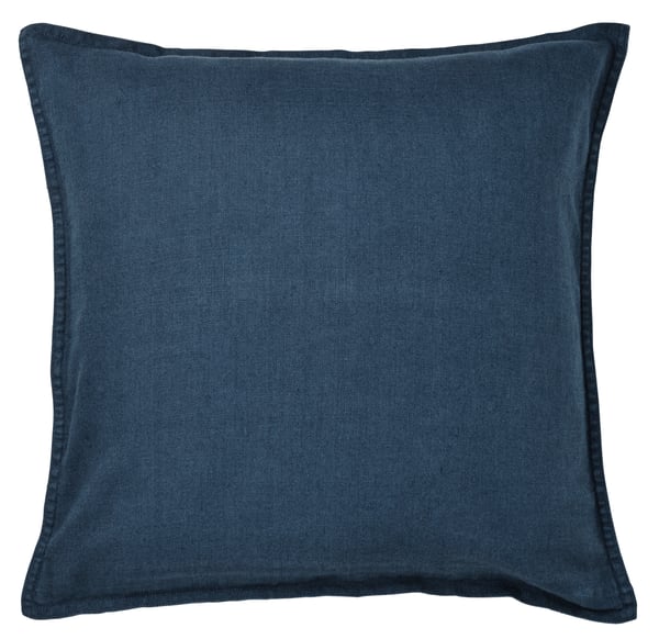 A dark blue DYTÅG cushion cover in the NA