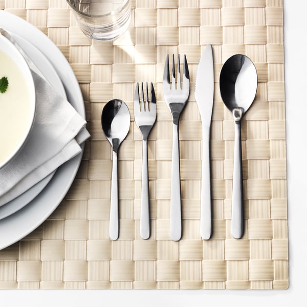 A stainless steel FÖRNUFT 24-piece cutlery set