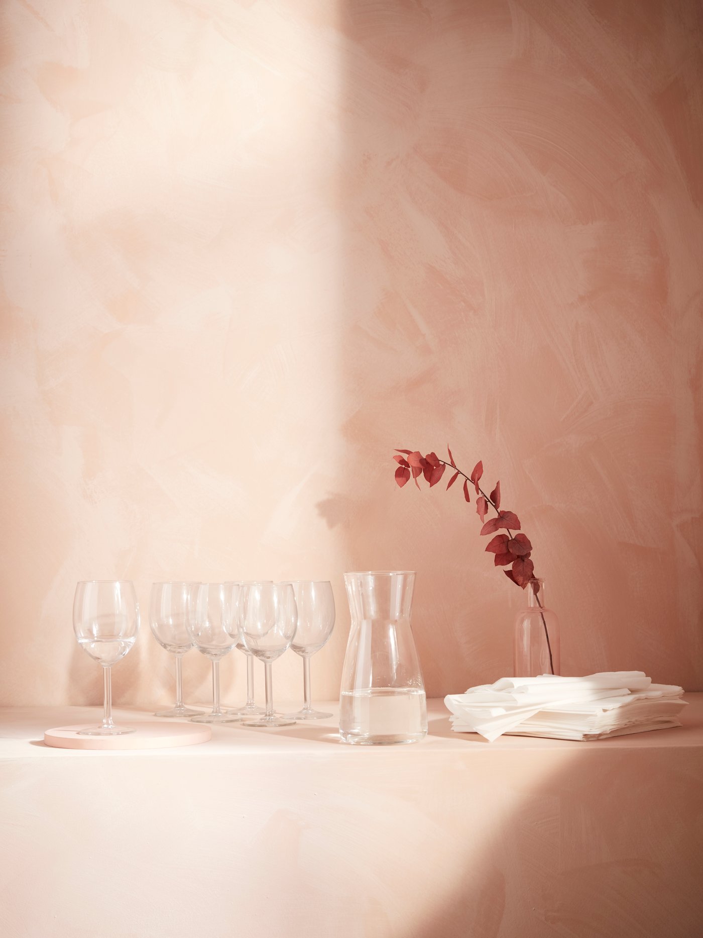 A white FANTASTISK paper napkin in the kitchen