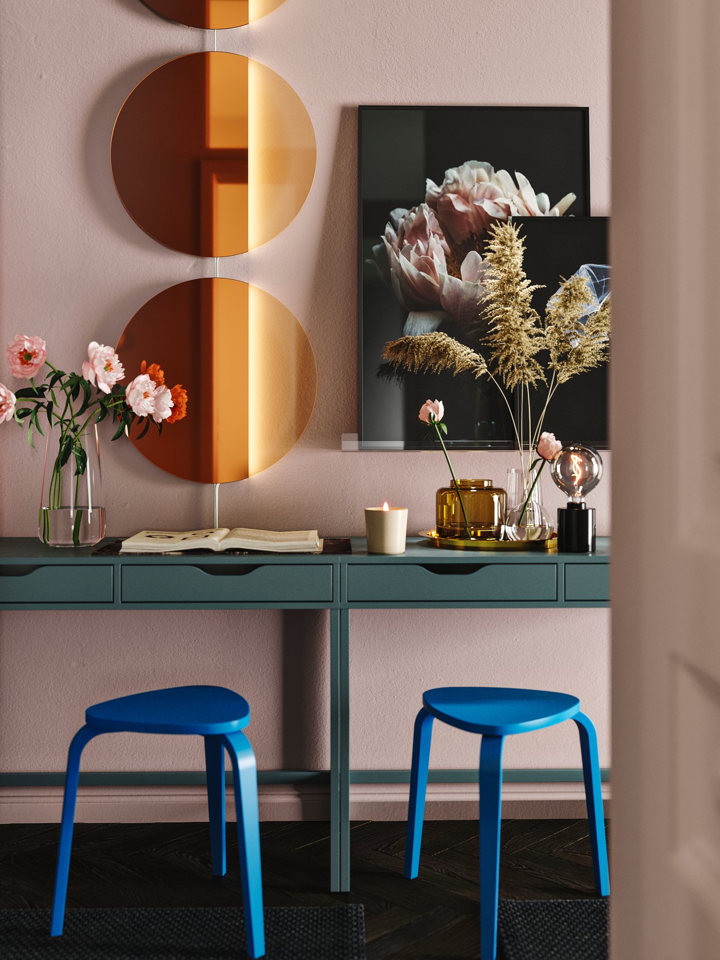 A green-brown KONSTFULL vase