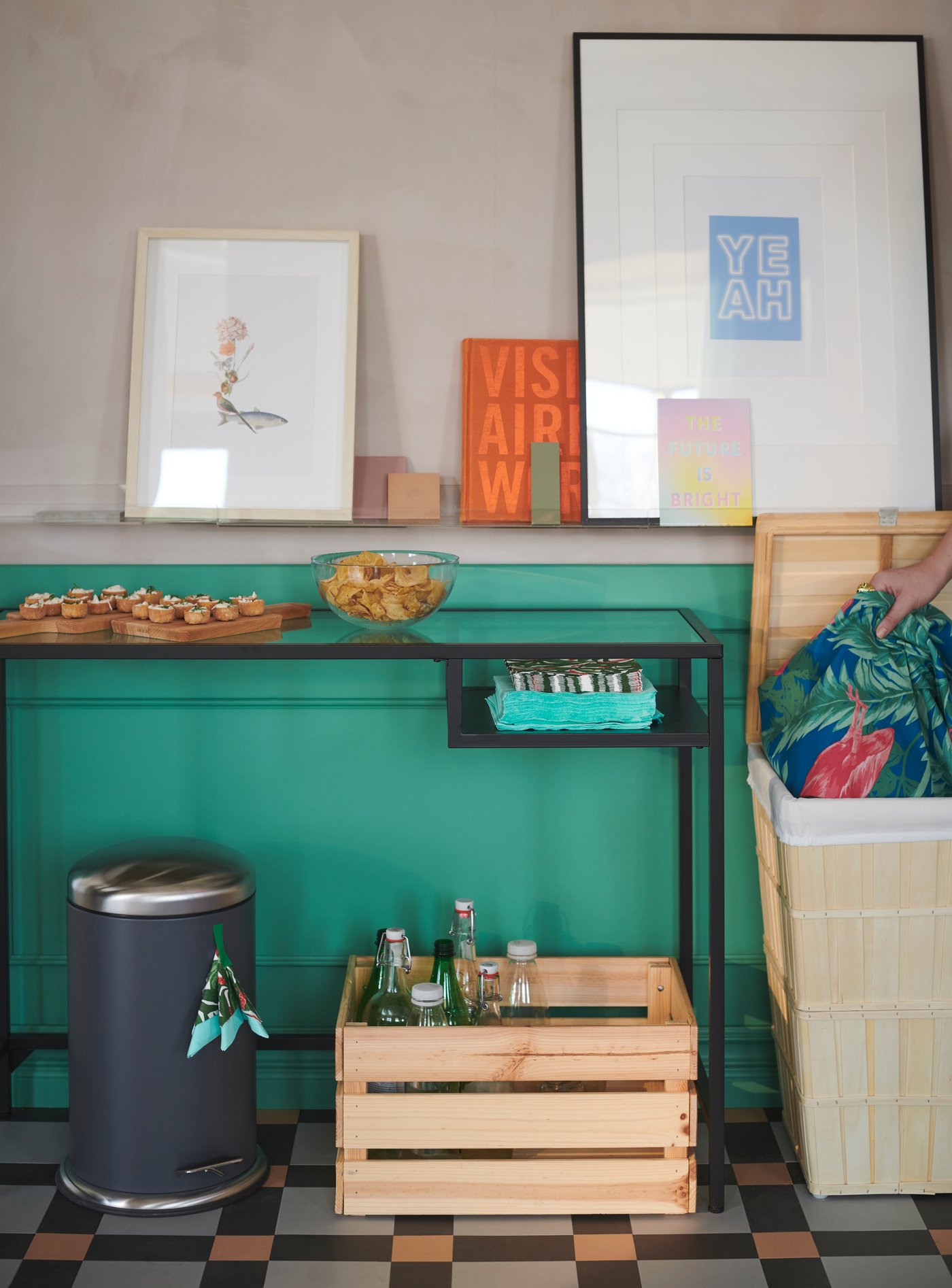 Transparante BLANDA slakom in een keuken