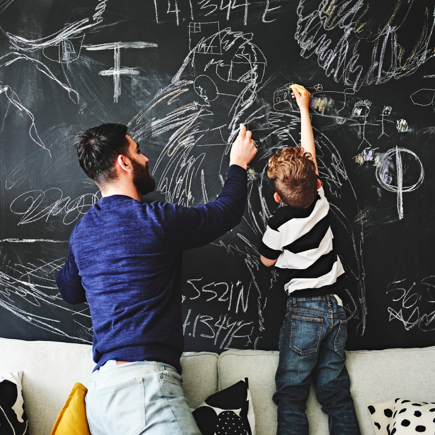 A white/black handmade REGOLIT pendant lampshade