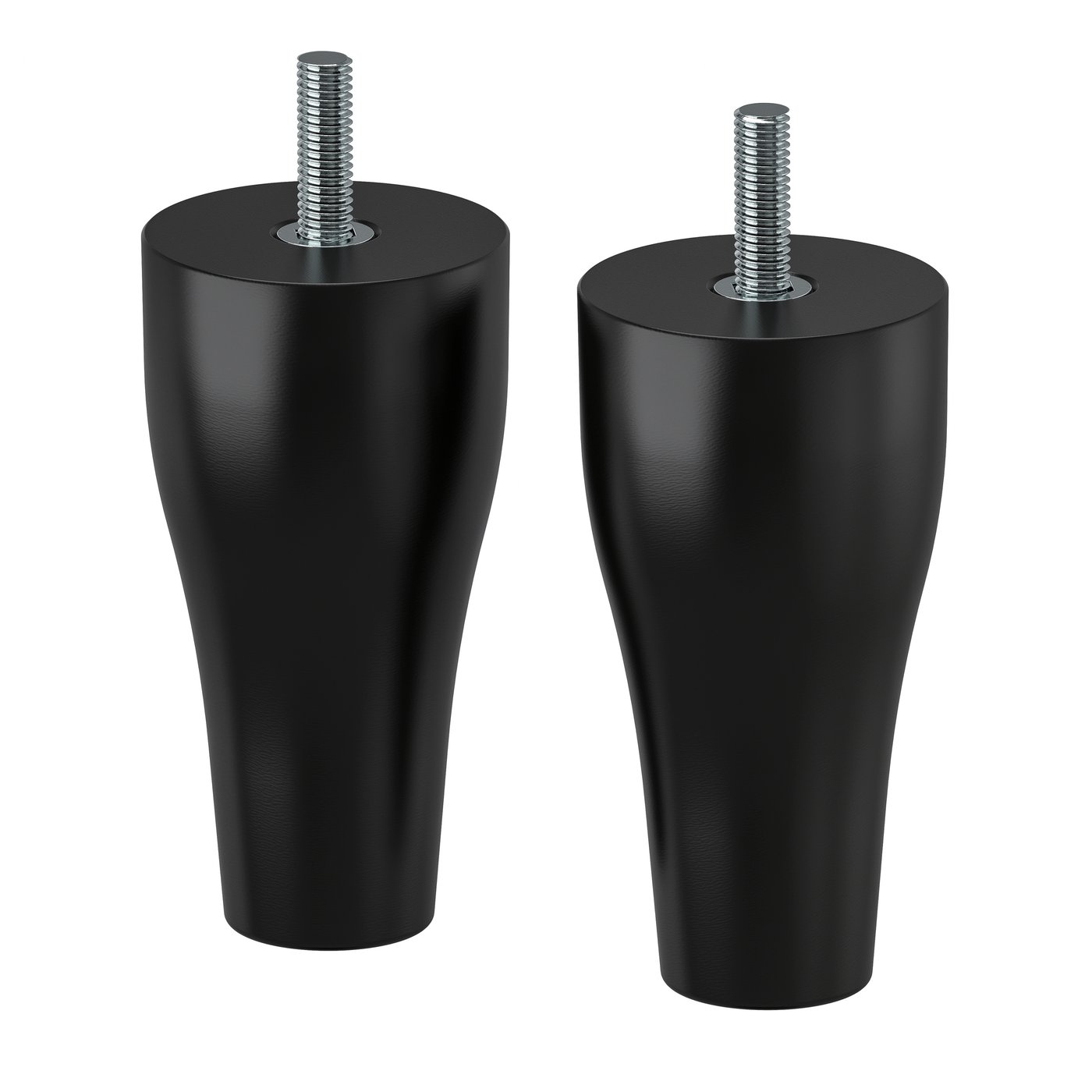 IKEA KABBARP ben, svart, 10 cm