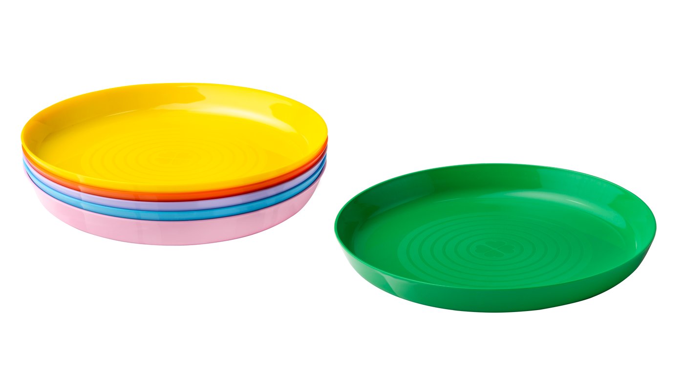 IKEA KALAS tallrik, mixade färger/säsongsutgåva