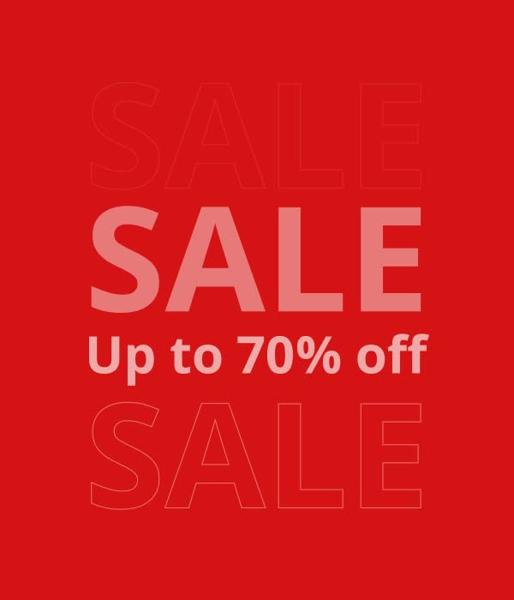 Sale: Up to 70% off