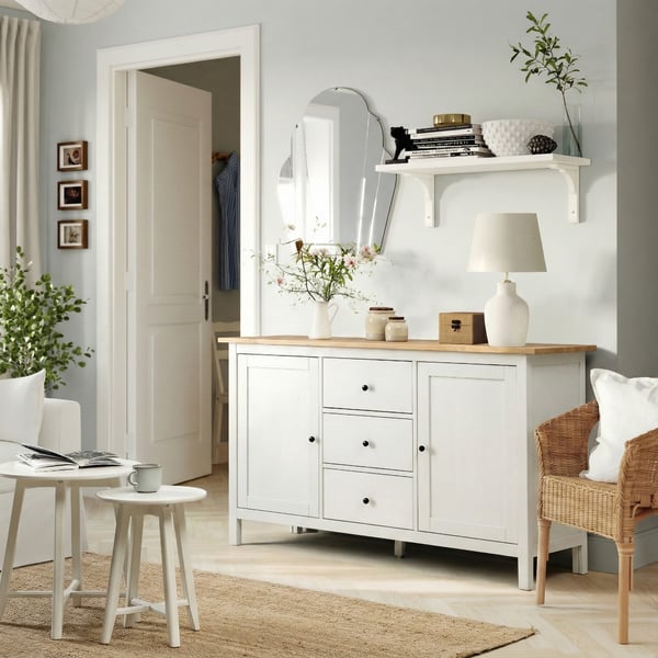 A natural flatwoven LOHALS rug