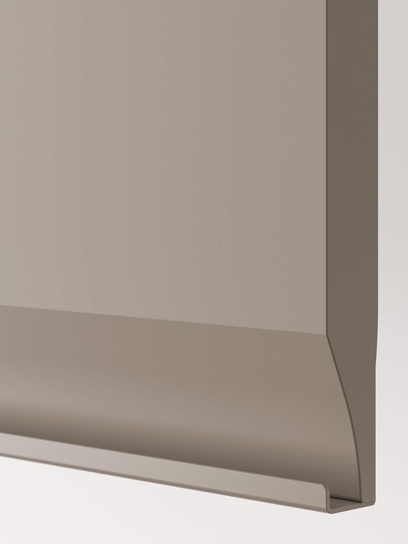 A matt dark beige UPPLÖV door