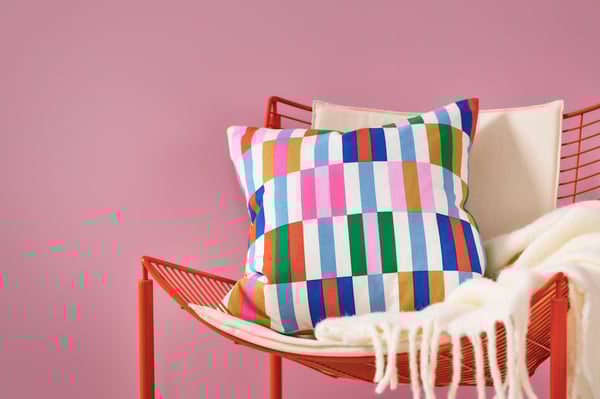 An off-white KLIPPOXEL throw