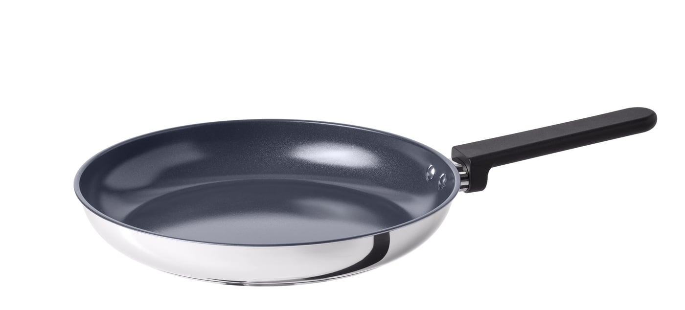 IKEA MIDDAGSMAT stekpanna, non-stick beläggning/rostfritt stål, 28 cm