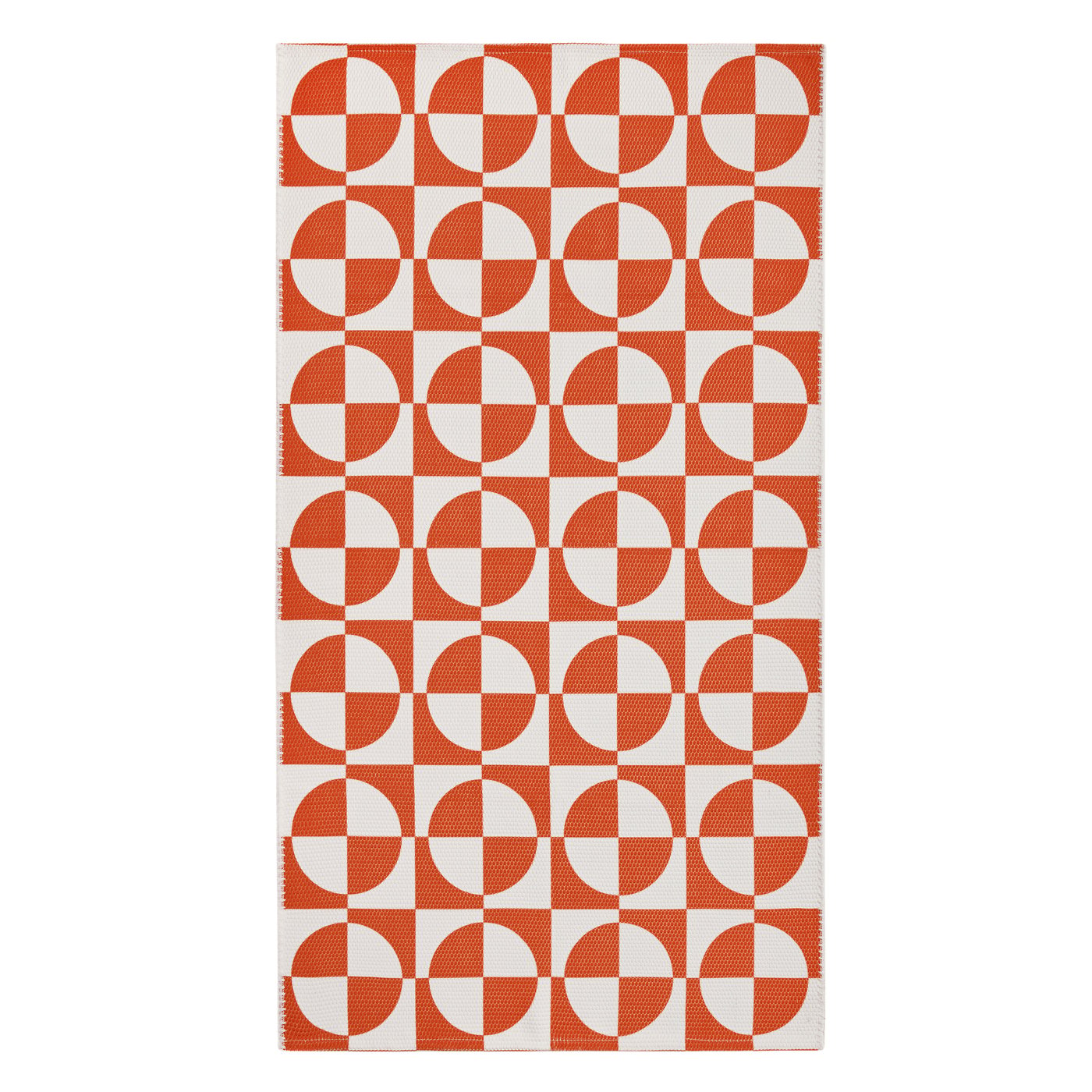 Publikvard Alfombra Naranja Con Circulos