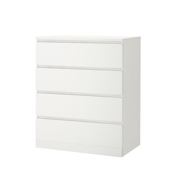 MALM マルム チェスト（引き出し×4）, ホワイト