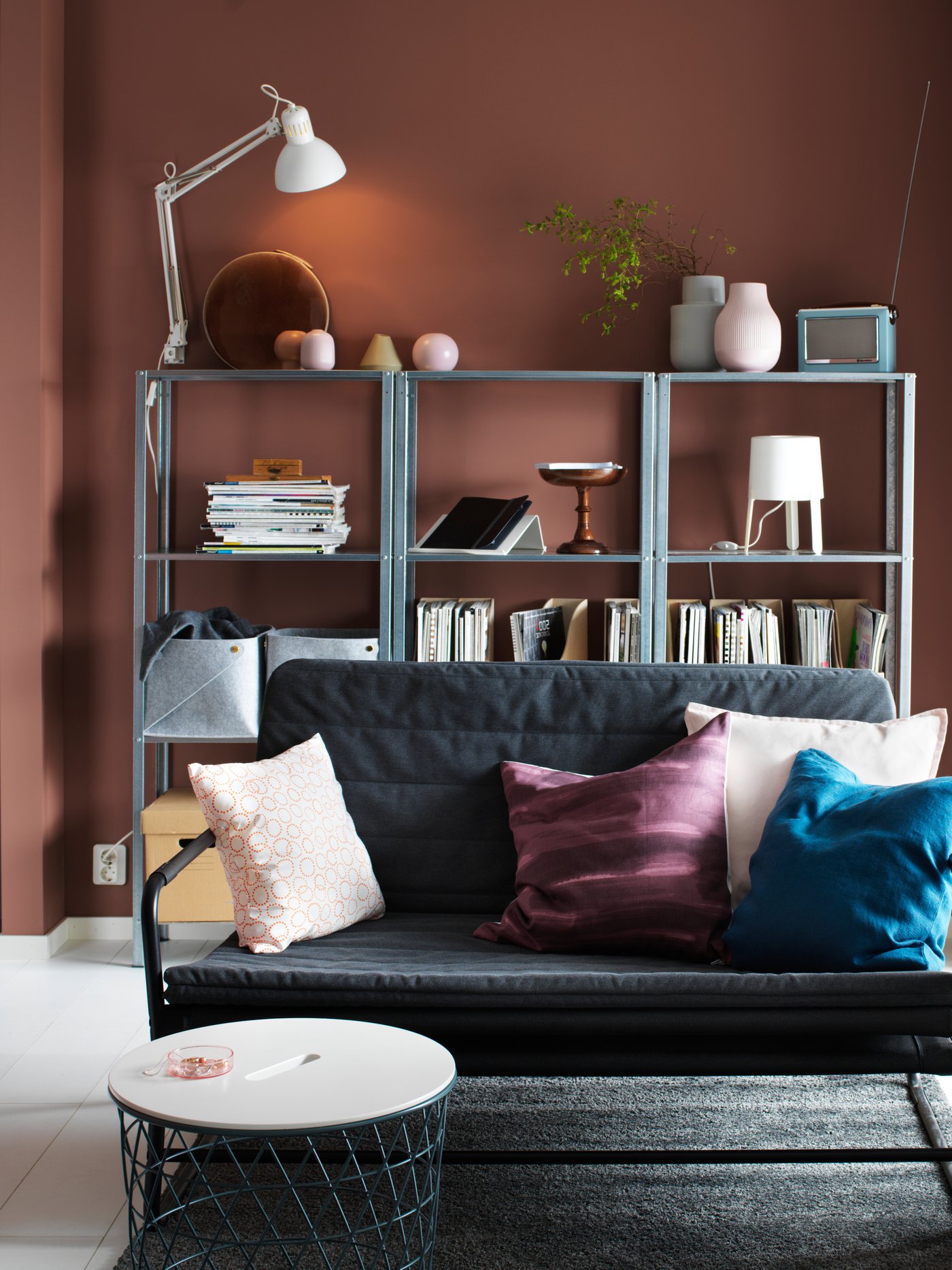 IKEA HAMMARN compact sofa bed in a modern room