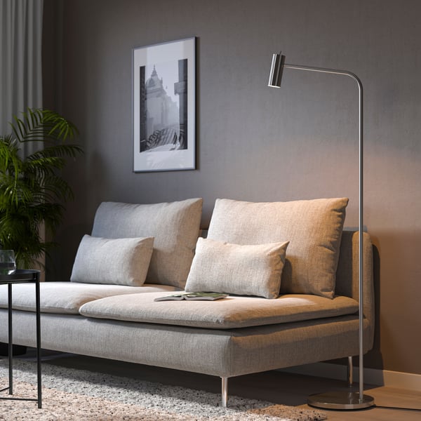A beige HILLARED cushion cover