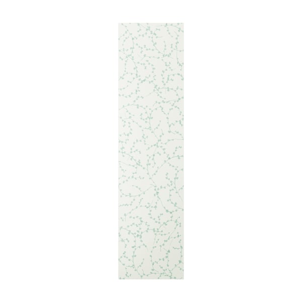A green/patterned LINNABERG door