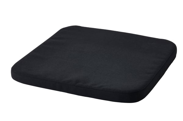 A black STAGGSTARR chair pad in the NA