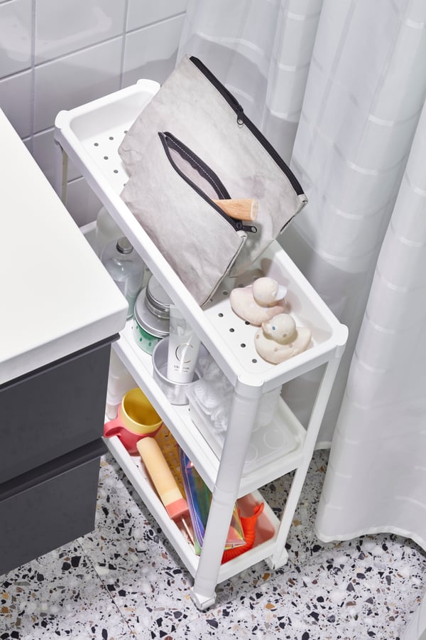 A white VESKEN trolley