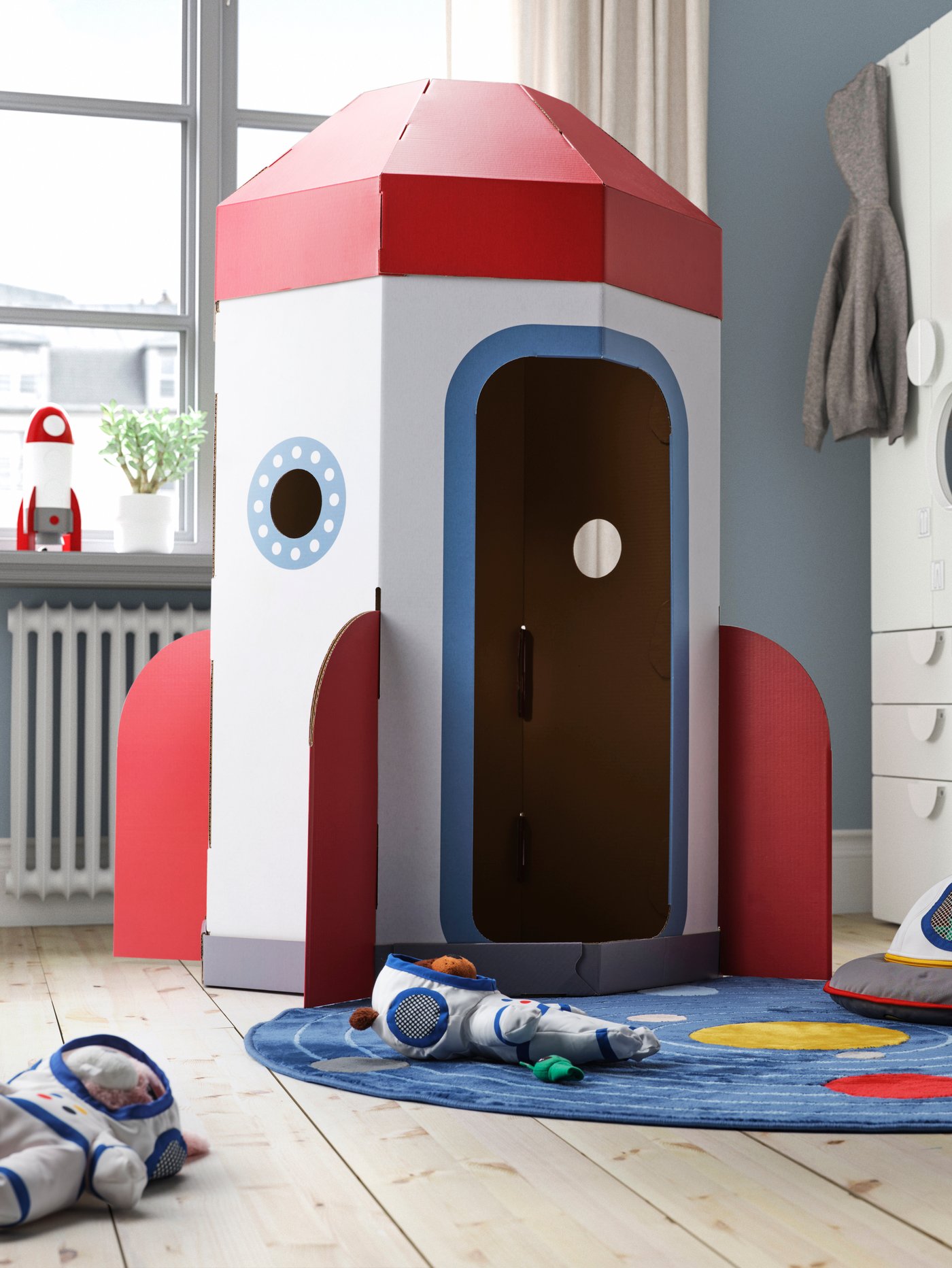 A rocket white/red AFTONSPARV children's tent