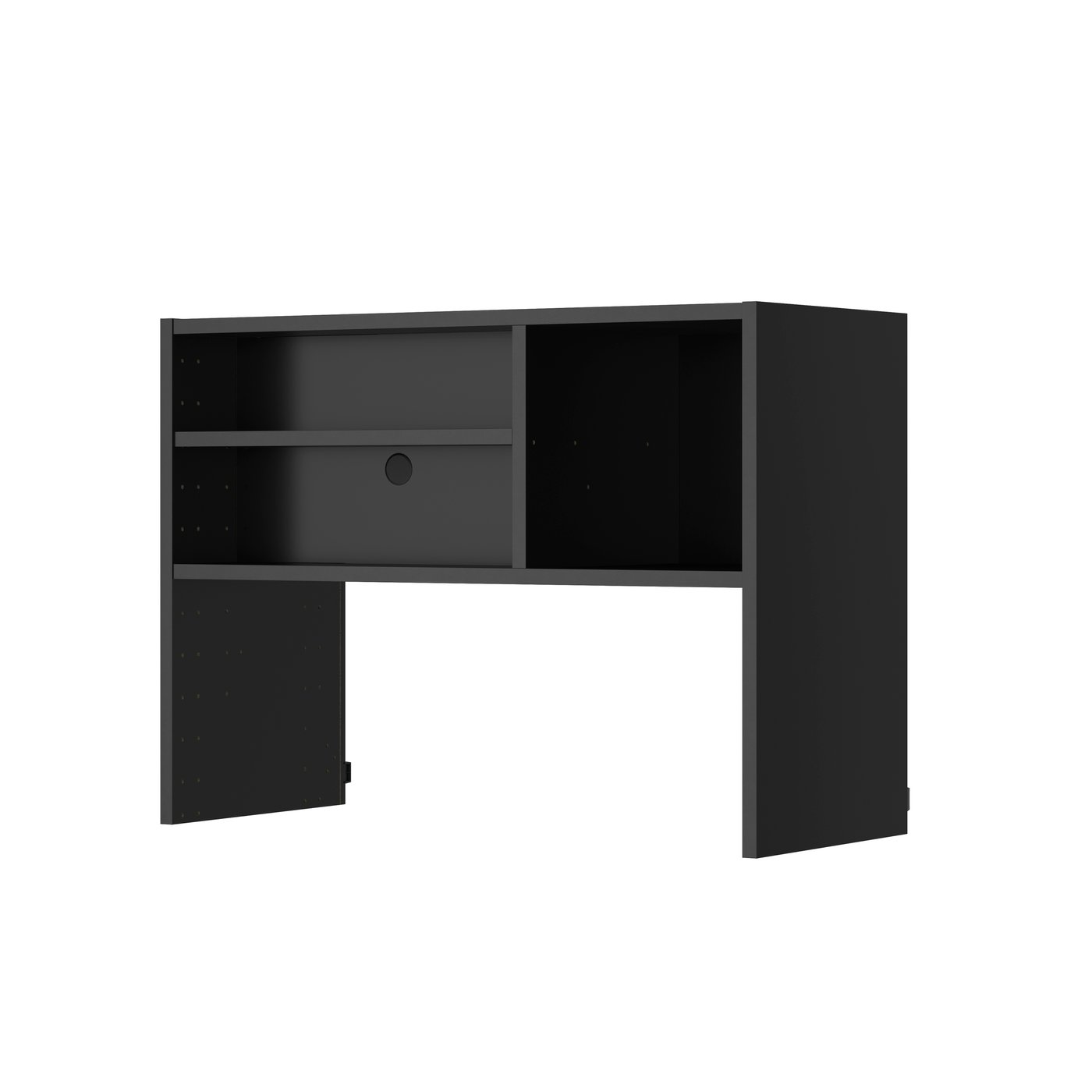 IKEA METOD väggskåp f inb köksfläkt, svartgrå, 80x37x60 cm