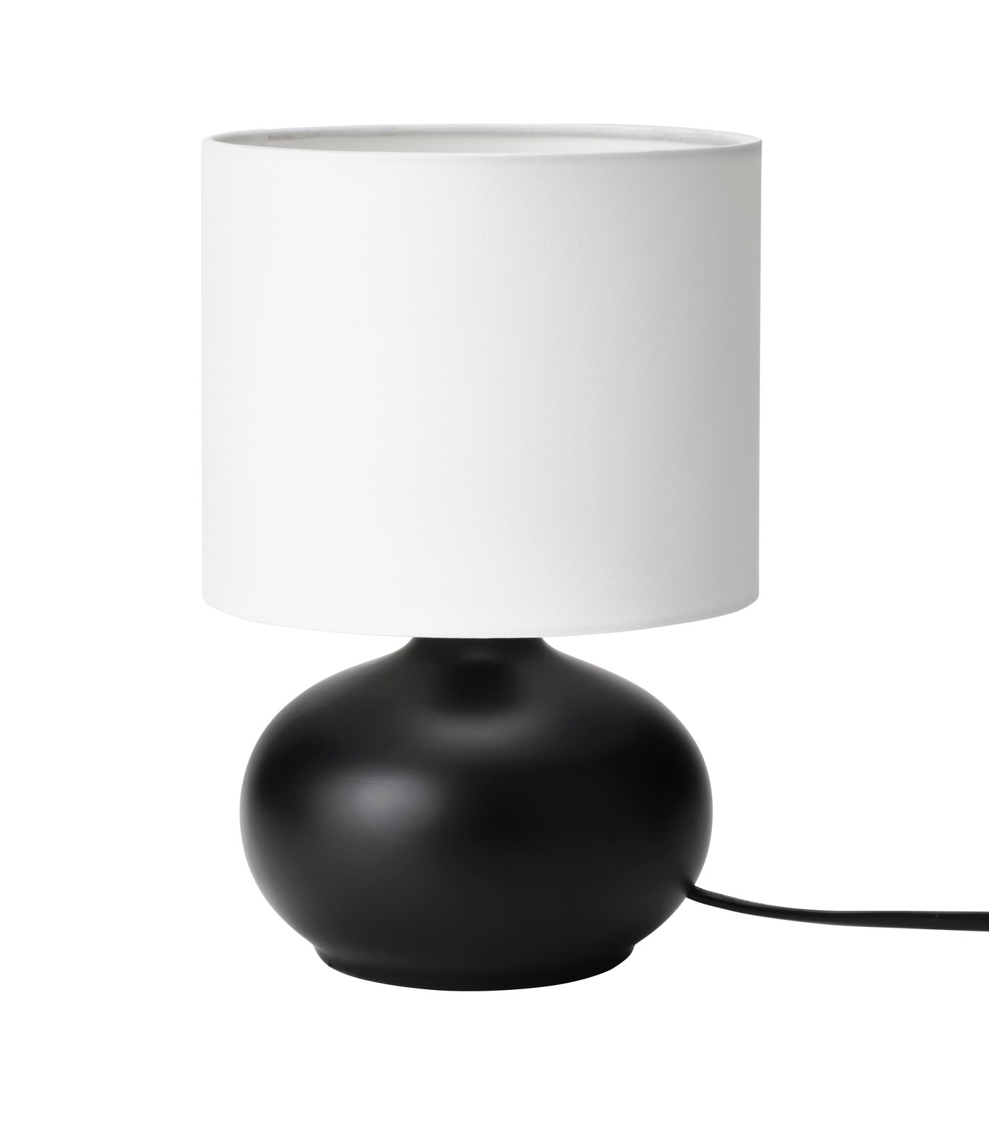IKEA TVÄRFOT bordslampa, svart/vit