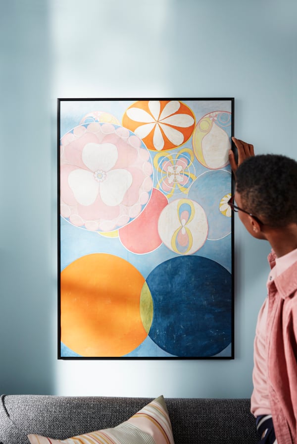 un tableau aux couleurs pastel