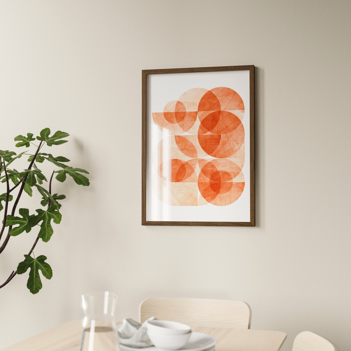 An oak effect RÖDALM frame
