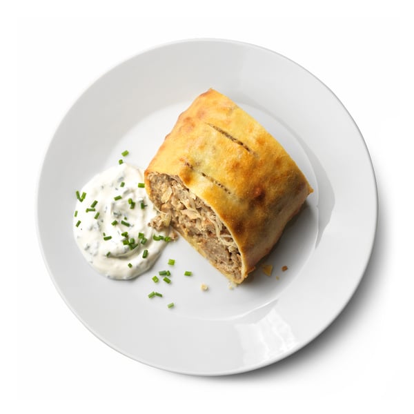 Fleich(los)-Bällchen mit Sauerkraut und Rahm