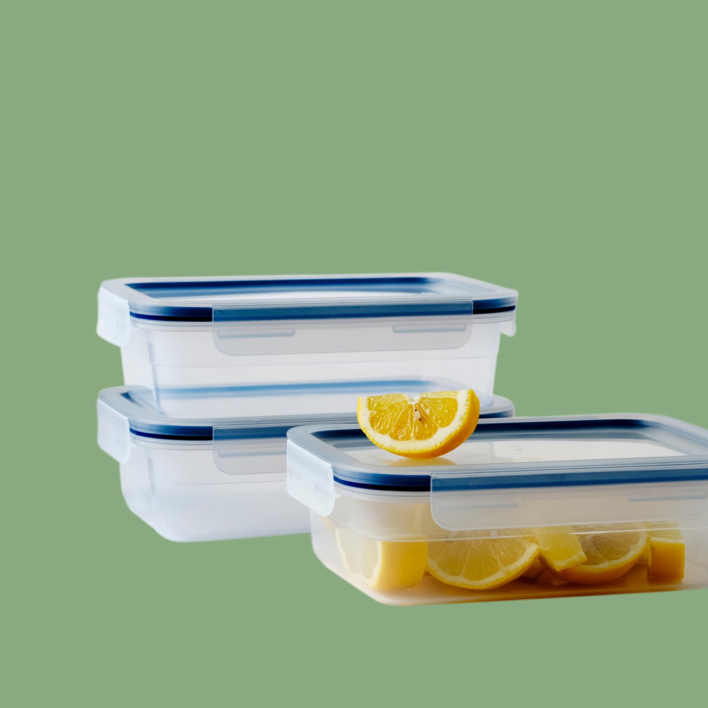 A rectangular/plastic IKEA 365+ food container with lid