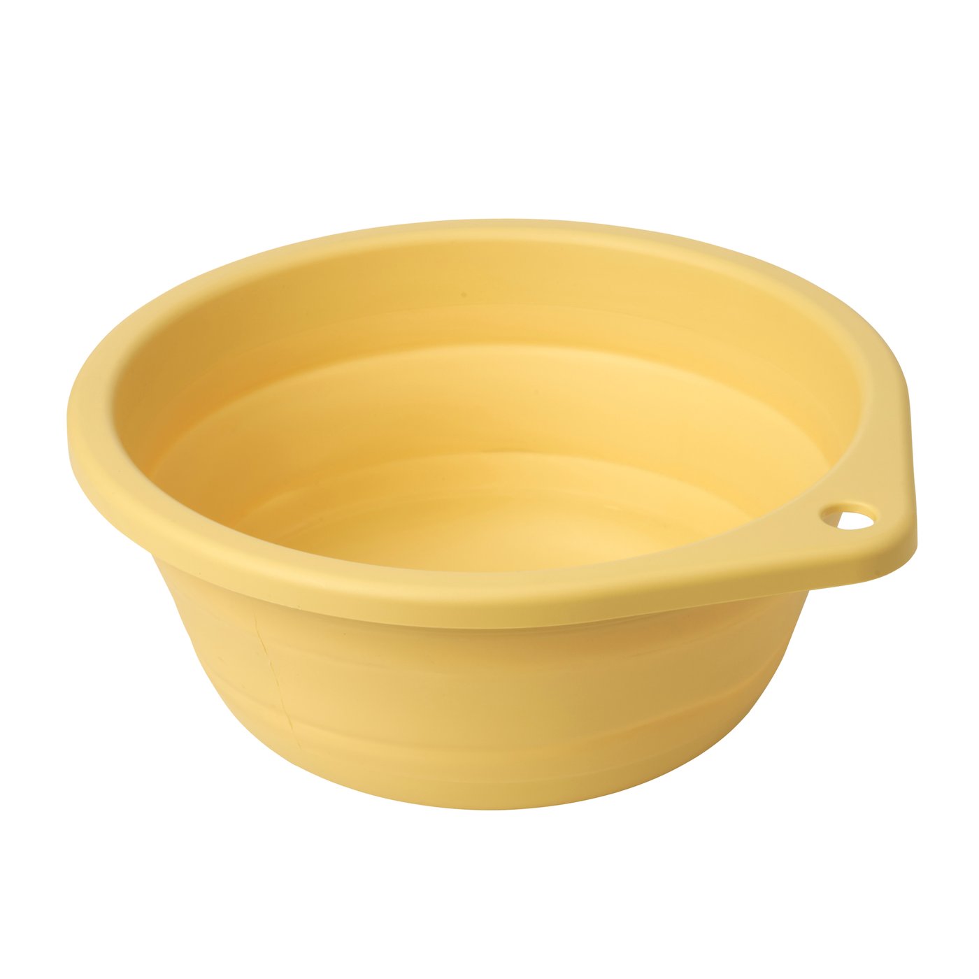 IKEA PEPPRIG tvättbalja, hopfällbar/gul, 27 cm