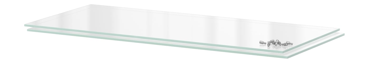 IKEA UTRUSTA hyllplan, glas, 80x37 cm