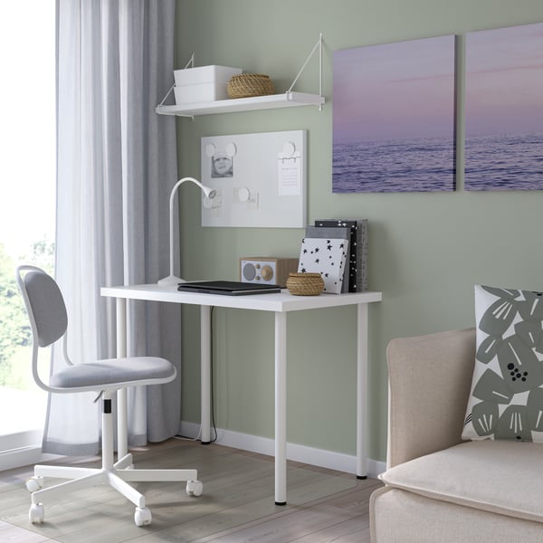 A white NÄVLINGE LED work lamp