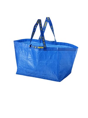 A blue FRAKTA carrier bag, large
