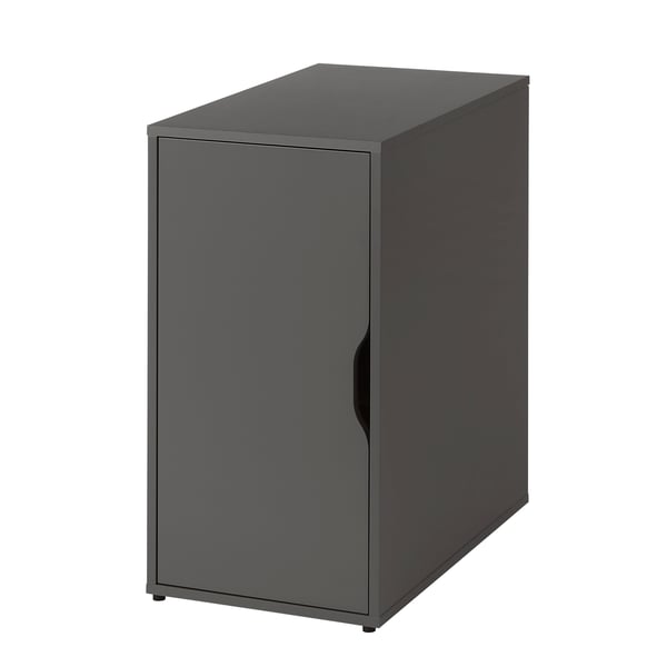 A dark grey ALEX storage unit
