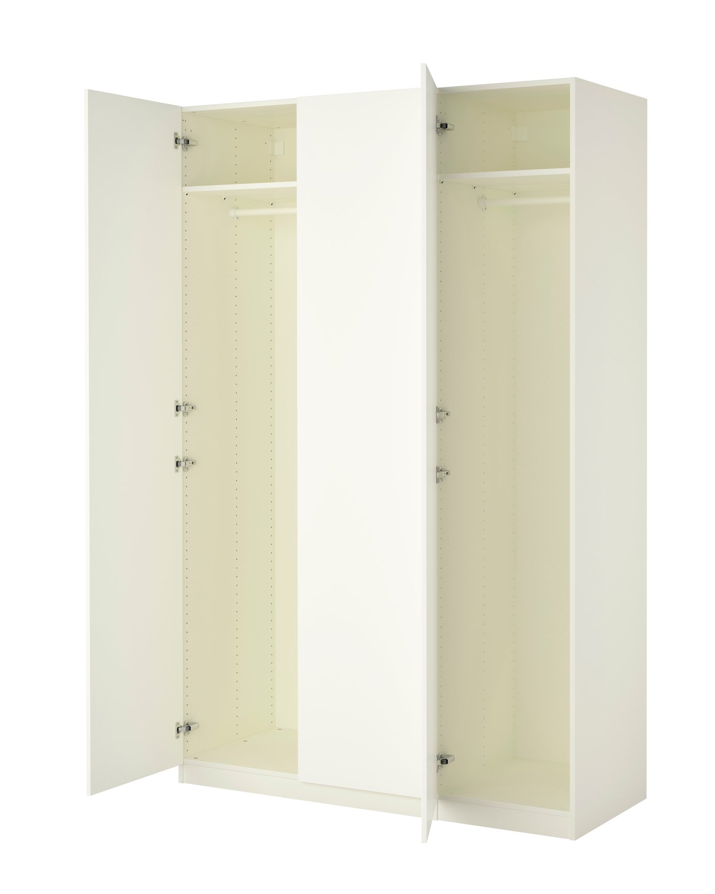 IKEA PAX / FORSAND garderob, vit/vit, 150x60x236 cm