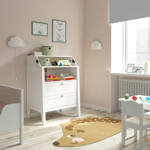 A white SUNDVIK changing table/chest of drawers