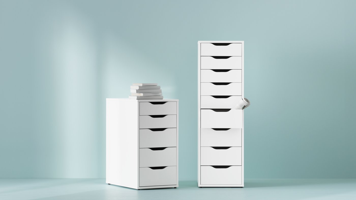 A white ALEX drawer unit