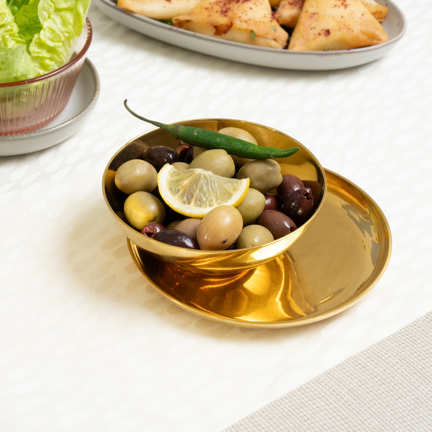 STOCKHOLM 2025
Bowl and dish, brass-colour