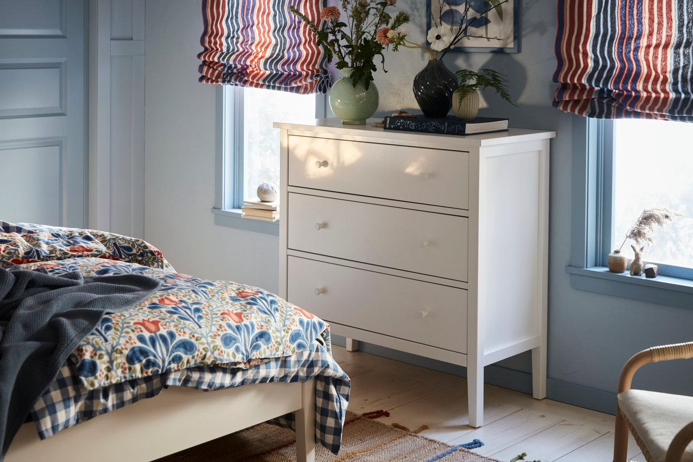 A white GULLABERG chest of drawers