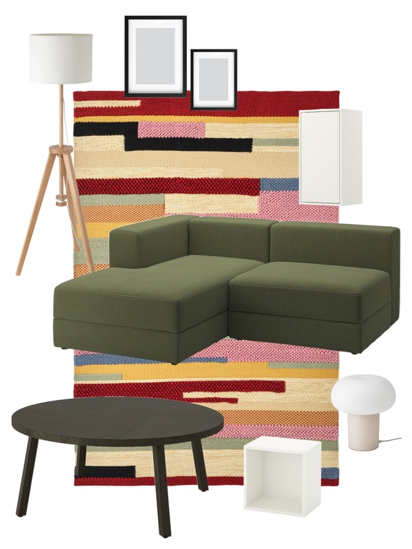 An ash/white LAUTERS floor lamp