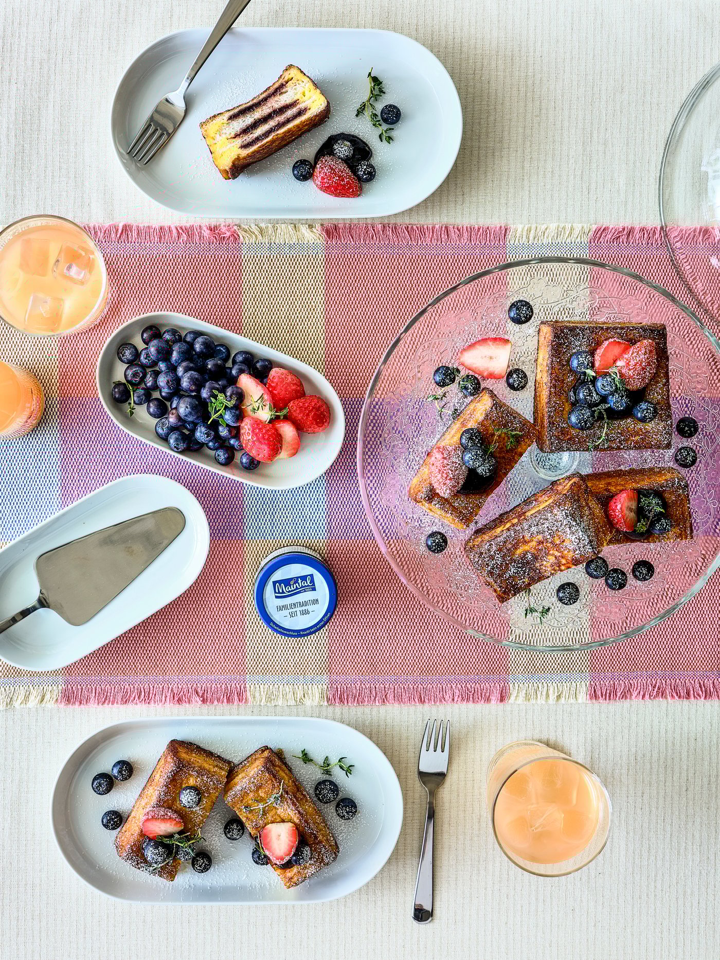 블루베리 잼 프렌치 토스트 이미지