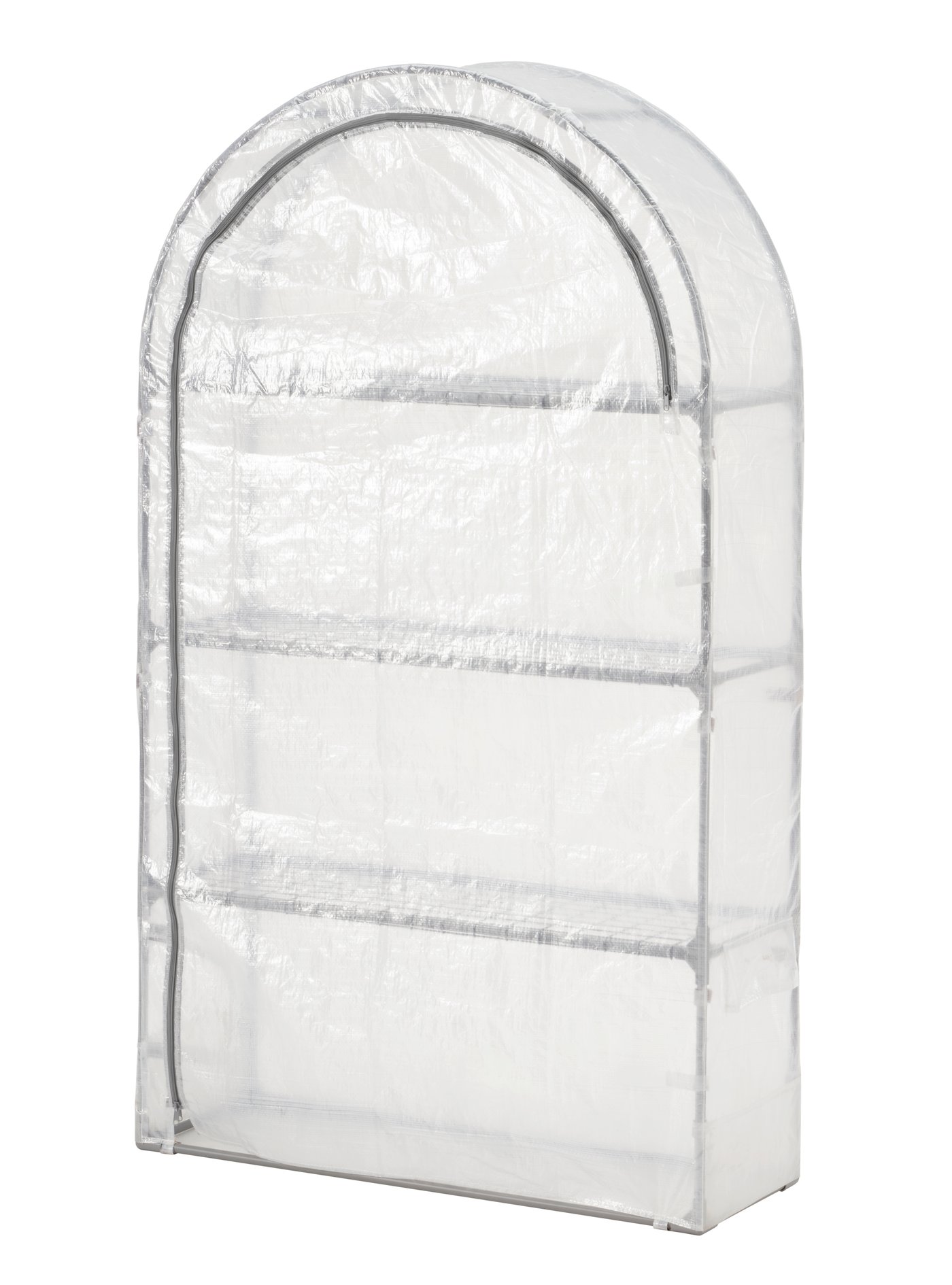 IKEA ASPAREN växthus, transparent vit, 95x32x162 cm