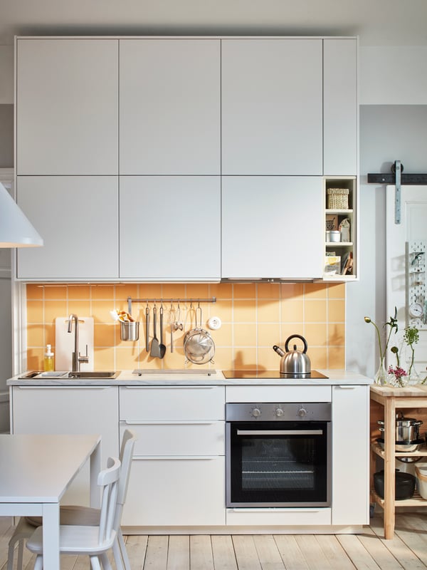 An IKEA 300 black MATMÄSSIG induction hob in the kitchen