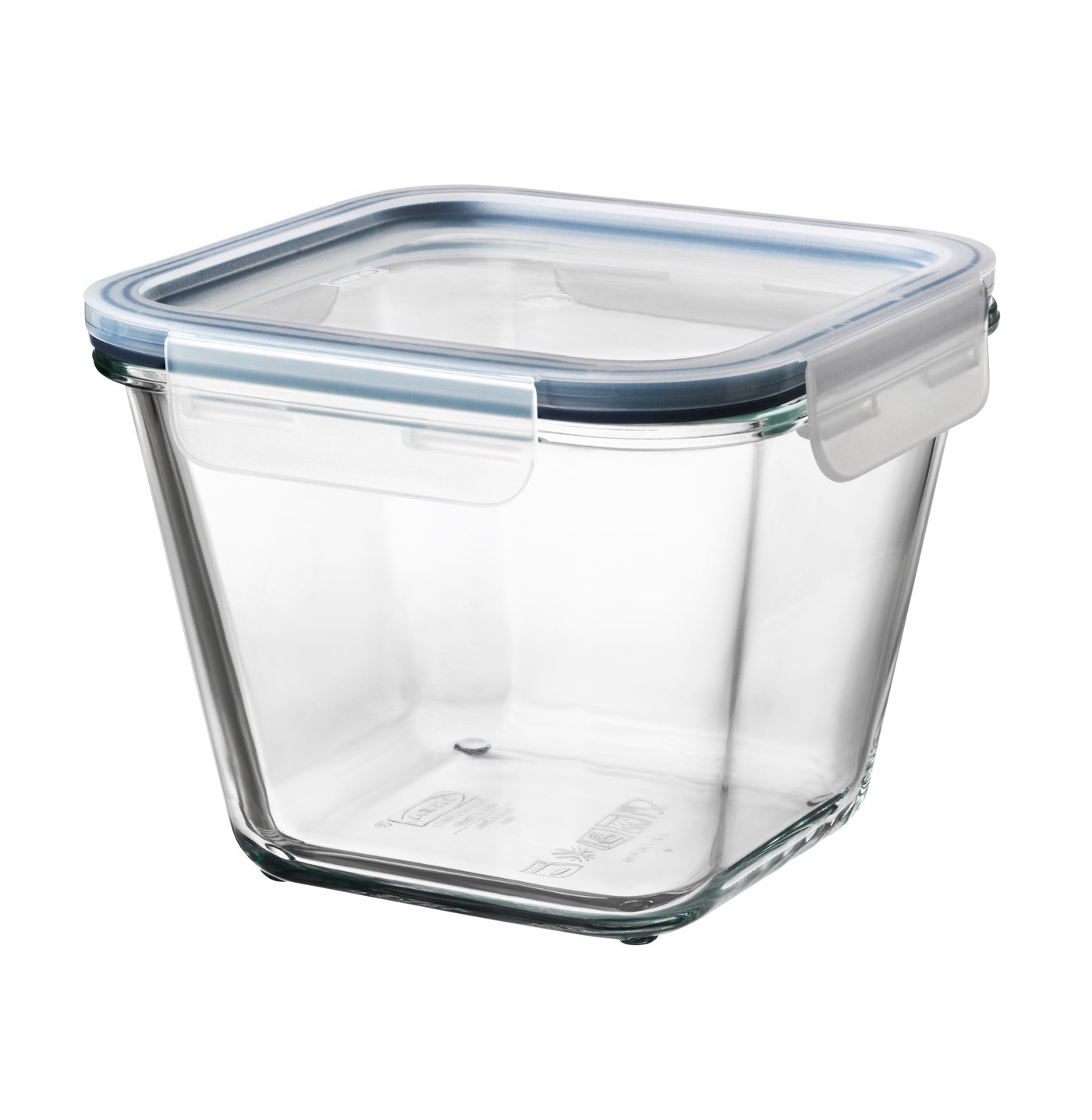 IKEA 365+ matlåda med lock, fyrkantigt glas/plast, 1.2 l