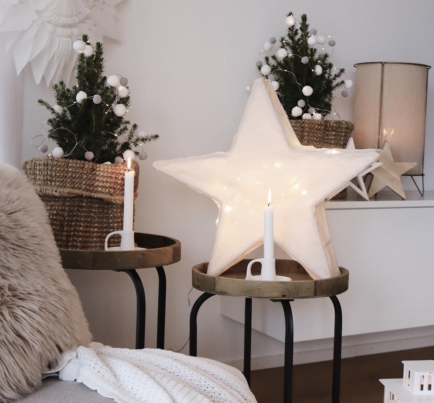 Weihnachtsstern mit Beleuchtung basteln