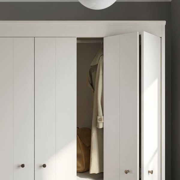 A white IDANÄS wardrobe