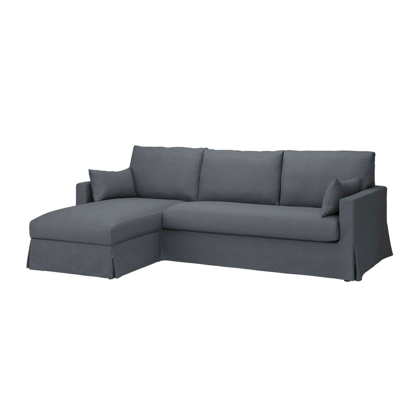 IKEA HYLTARP kläd t 3-sitssoffa m schäs, vänster, gransel grå