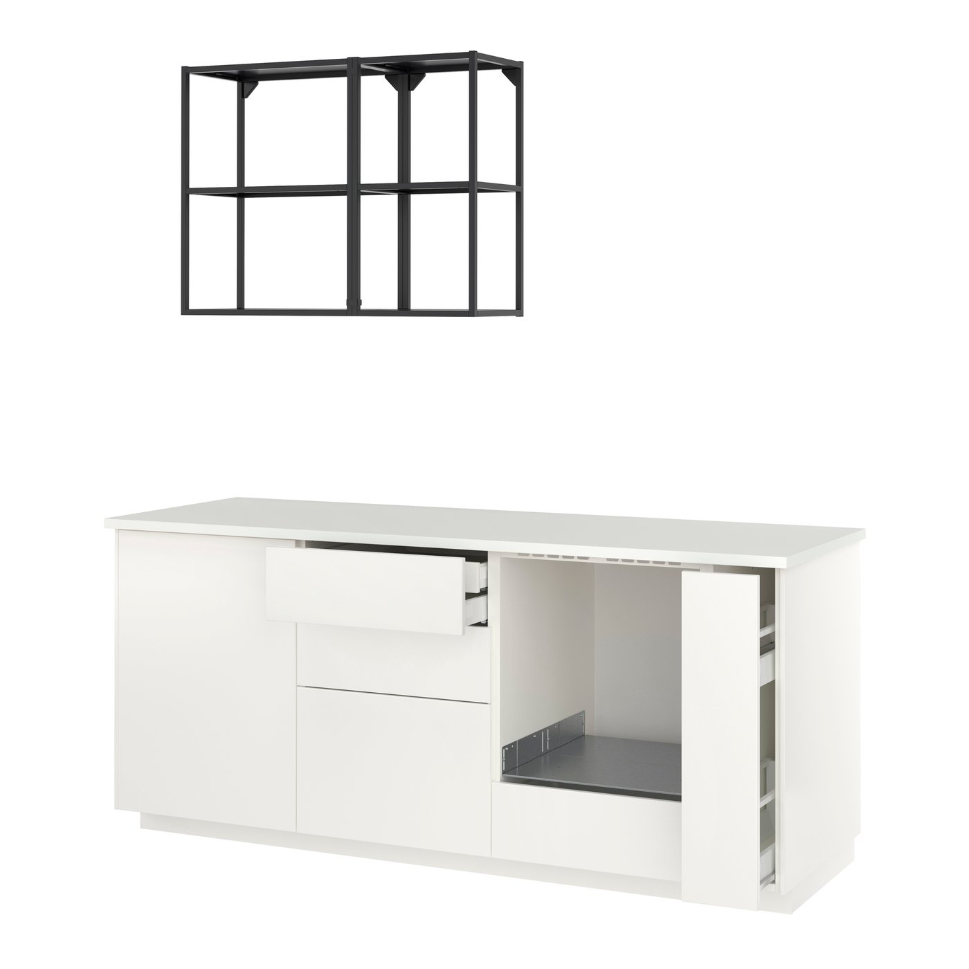 IKEA - METOD keittiö, valkoinen/Veddinge valkoinen