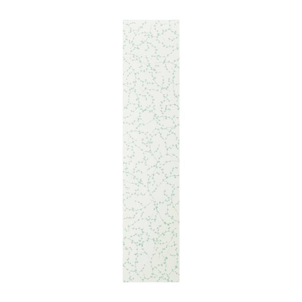 A green/patterned LINNABERG door