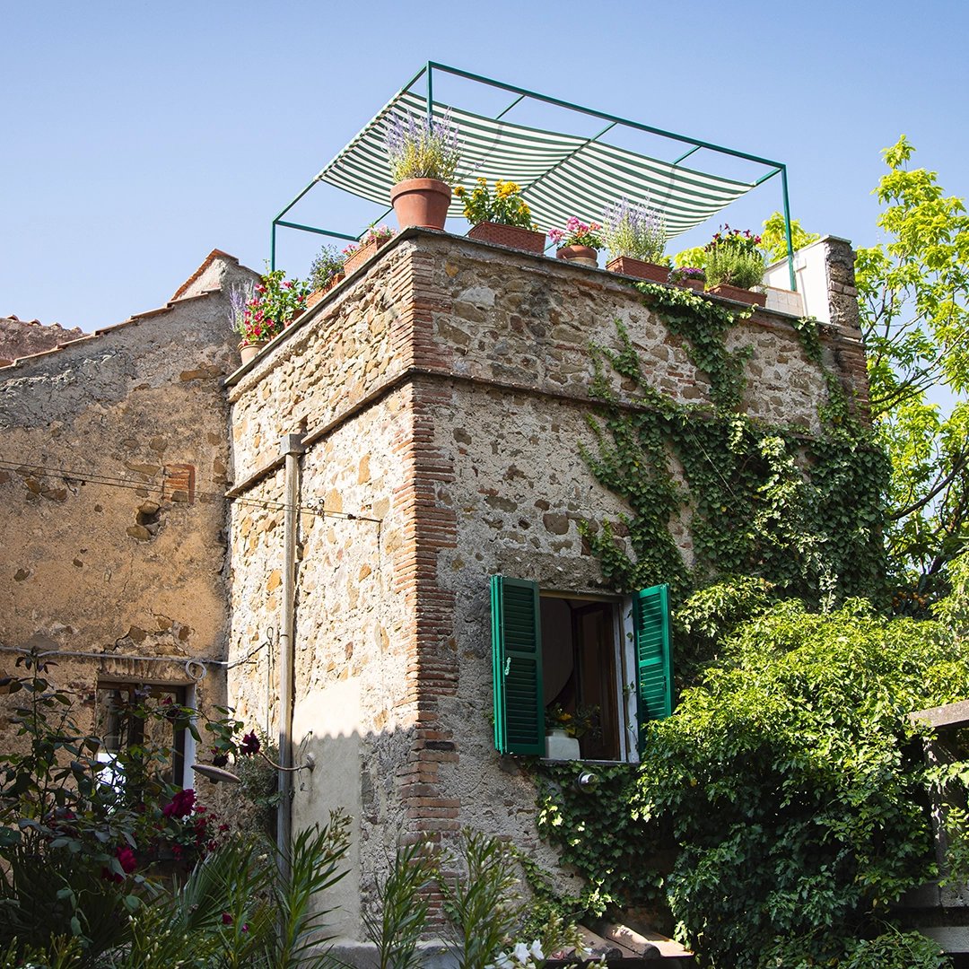 Huset i Manciano sett utenifra.