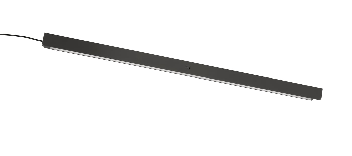 IKEA ÖVERSIDAN LED ljuslist för garderob m sensor, dimbar mörkgrå, 71 cm