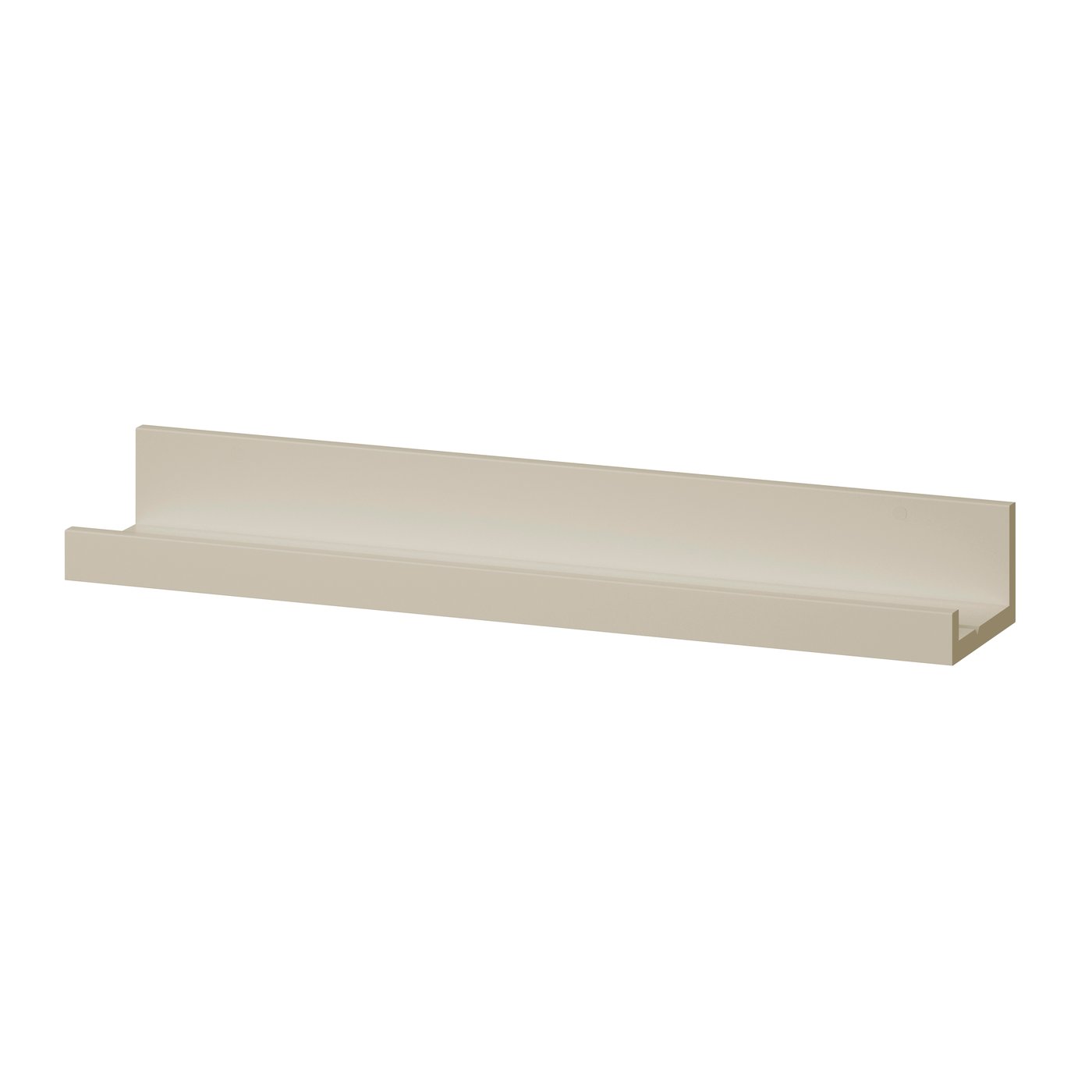 IKEA MOSSLANDA tavelhylla, gråbeige, 55 cm